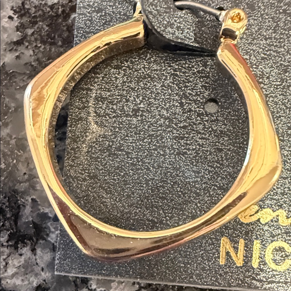Gold-Tone Hoop Earrings - Picture 2 of 3